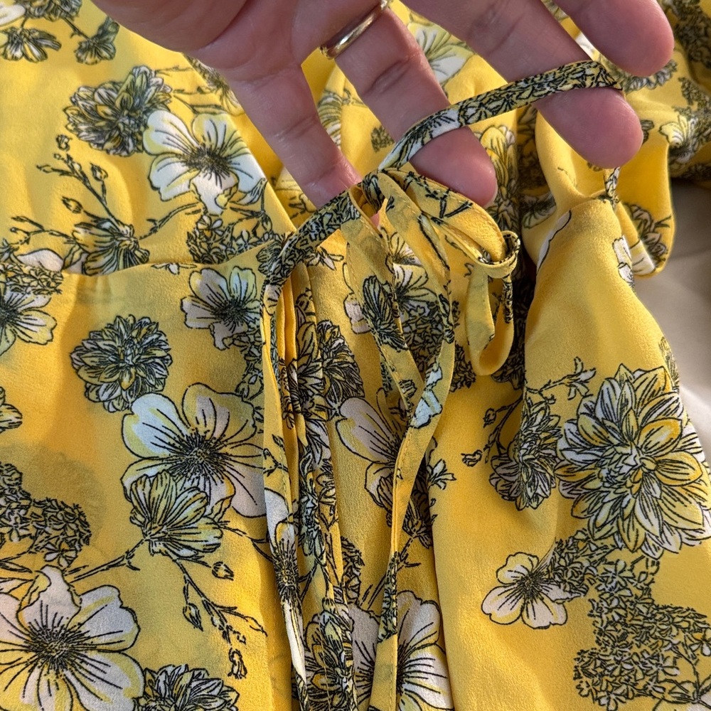 Torrid Yellow Floral Women’s Dress - Picture 4 of 11